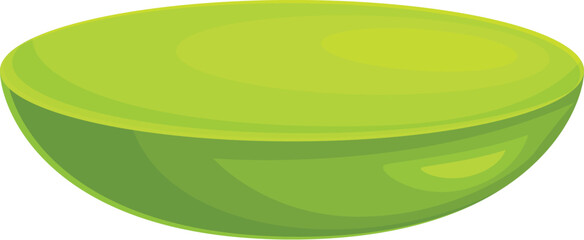 Poster - Juicy half green melon isolated on white background, representing summer vibes, freshness, and healthy eating
