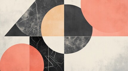 Poster - Geometric minimalist backgrounds highlighting symmetry and simplicity.