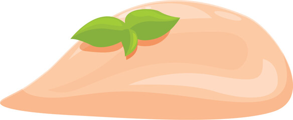 Poster - Raw chicken breast seasoned with basil, ready for cooking, perfect for healthy meals