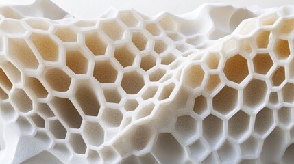 Poster - Honeycomb-inspired hexagonal patterns reimagined for biomedical and molecular applications.