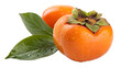 © woopics - Ripe persimmon fruit isolated on white background