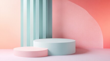 Poster - pastel minimalist backgrounds using soft, calming shades for subtle visuals.