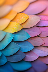 Aufkleber - An exquisite macro shot of a vibrant butterfly wing, showcasing the detailed patterns and vivid colors against a soft, blurred background,
