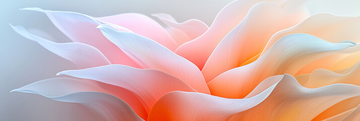 Aufkleber - A vivid macro image of a tulipâ€™s delicate petals, showcasing the subtle color variations and intricate petal structure in soft daylight,