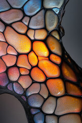 Aufkleber - An exquisite macro view of a beetleâ€™s shell, highlighting the glossy texture and intricate patterns that provide both beauty and protection,