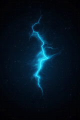 Aufkleber - A modern blue pix lightning bolt icon with sharp angles and dynamic lines, ideal for energy or power-related themes,