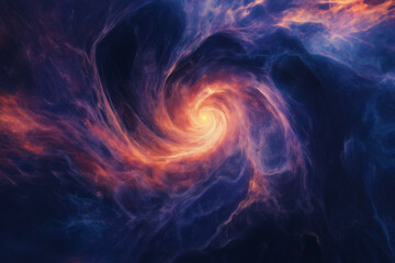 Poster - A swirling vortex of vibrant colors