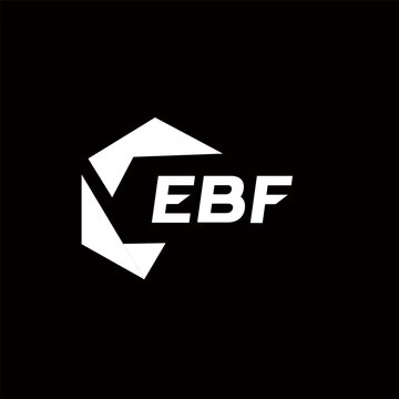 EBF creative minimalist letter logo. EBF unique vector initials alphabet letter logo design