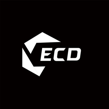 ECD creative minimalist letter logo. ECD unique vector initials alphabet letter logo design