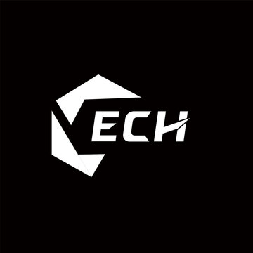 ECH creative minimalist letter logo. ECH unique vector initials alphabet letter logo design