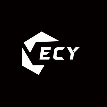 ECY creative minimalist letter logo. ECY unique vector initials alphabet letter logo design