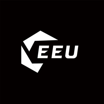 EEU creative minimalist letter logo. EEU unique vector initials alphabet letter logo design