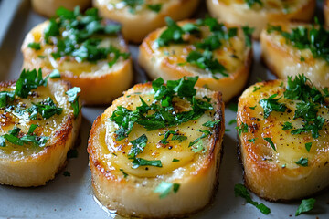 Wall Mural - Garlic Bread With Cheese