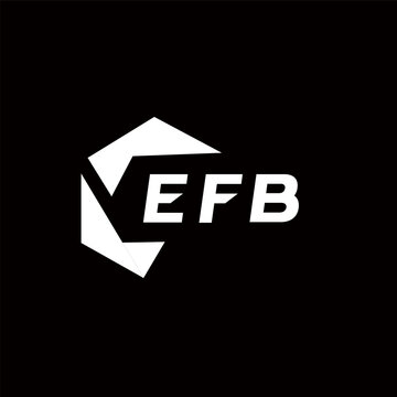 EFB creative minimalist letter logo. EFB unique vector initials alphabet letter logo design