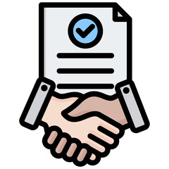 Poster - Consent Form Outline Color Icon