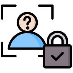 Poster - Anonymization Outline Color Icon