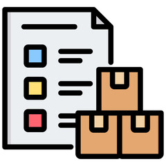 Poster - Data Inventory Outline Color Icon
