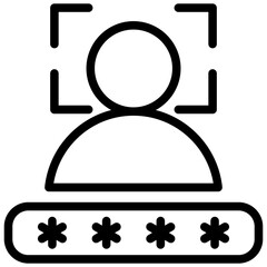 Poster - User Authentication Outline Icon