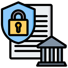 Poster - Security Policy Outline Color Icon