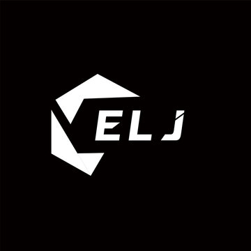 ELJ creative minimalist letter logo. ELJ unique vector initials alphabet letter logo design