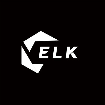 ELK creative minimalist letter logo. ELK unique vector initials alphabet letter logo design