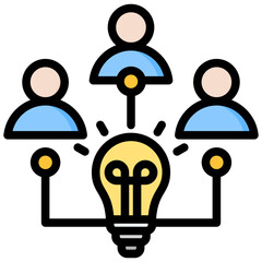 Poster - Knowledge Transfer Outline Color Icon