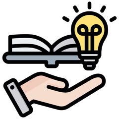Poster - Knowledge Outline Color Icon