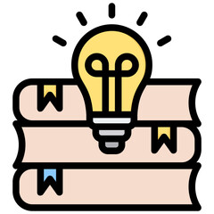 Poster - Literature Outline Color Icon