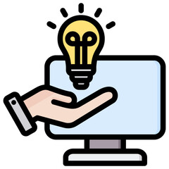 Poster - Online Course Outline Color Icon