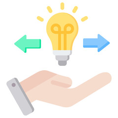 Poster - Knowledge Sharing Flat Icon