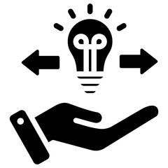 Poster - Knowledge Sharing Glyph Icon