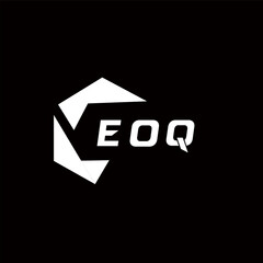 Poster - EOQ creative minimalist letter logo. EOQ unique vector initials alphabet letter logo design