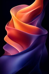 Wall Mural - Abstract swirling vibrant colors.