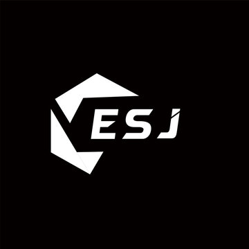 ESJ creative minimalist letter logo. ESJ unique vector initials alphabet letter logo design