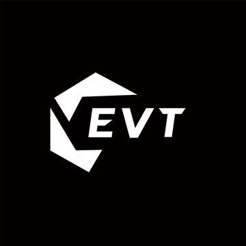 EVT creative minimalist letter logo. EVT unique vector initials alphabet letter logo design EVT creative minimalist letter logo. EVT unique vector initials alphabet letter logo design