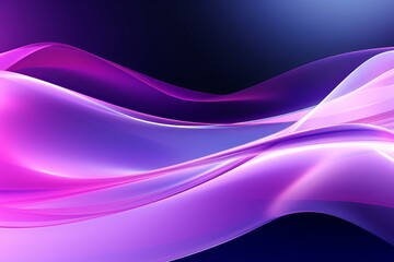 Poster - Smooth purple waves creating an abstract and elegant design, perfect for backgrounds and modern projects