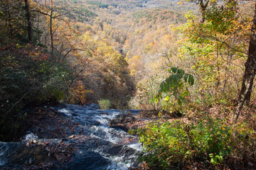 Wall Mural - Lovely Water cascading over rocks