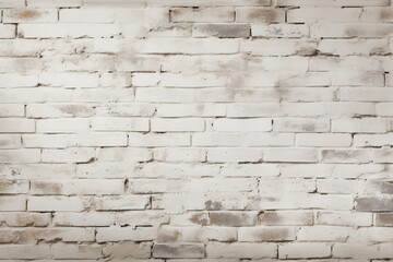Poster - White painted brick wall background showing light and shadow, creating a textured and rustic look
