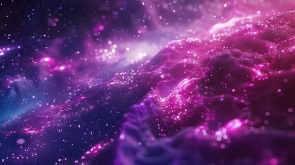 Wall Mural - A vibrant cosmic scene filled with stars and swirling colors, evoking a sense of wonder.
