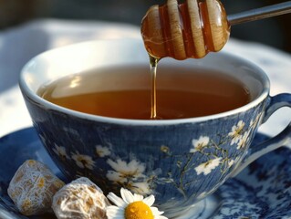 Poster - Herbal Chamomile Tea with Honey