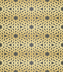 Poster - Islamic background with traditional style arabic. Seamless pattern for card, background, fabric or abstract design. Muslim ornament.