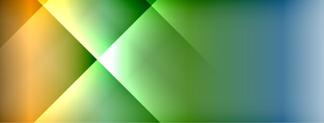 Poster - Dynamic shadow lines with gradient colors geometric background