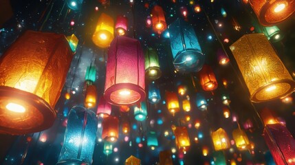 Wall Mural - Colorful Lantern Festival