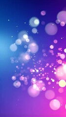 Canvas Print - Magical bokeh lights animation creating dreamy, enchanting atmosphere with soft, colorful circles dancing across vibrant gradient backdrop