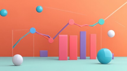 Poster - A D line graph depicting sales trends over the past year, with animated elements that highlight key data points, showcasing the power of visual analytics.