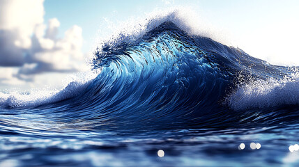 Wall Mural - Majestic Ocean Wave: A Stunning Display of Nature's Power