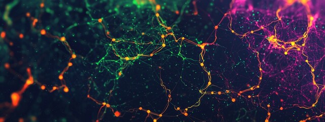 Poster - data flow and informational infinity. digital footprint, data collection, big data. soul, mind, and 