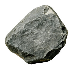 Poster - Rock on a black background showcasing natural texture and detail in a minimalist composition isolated on transparent background.