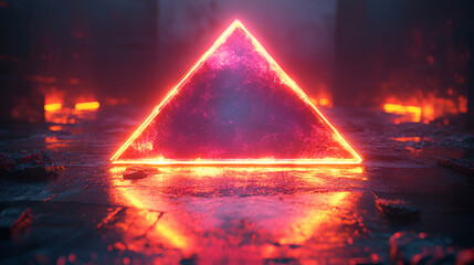 Fototapete - A glowing Iridescent Hologram Texture And Chrome 