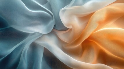 Poster - A textured abstract background resembling flowing silk or fabric, with rich colors and subtle shadows, adding elegance and sophistication to any visual composition.
